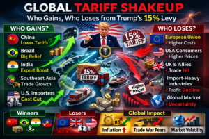 Global Tariff Shakeup: Who Gains, Who Loses from Trump’s 15%