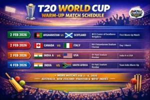 T20 WORLD CUP 2026 WORM UP MATCHES
